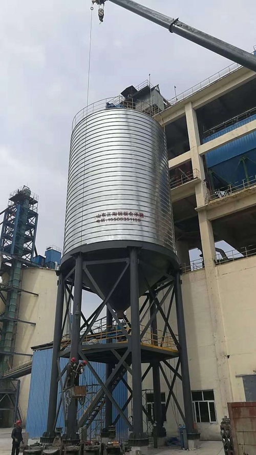 山东正阳钢板仓建设 粉煤灰储存罐